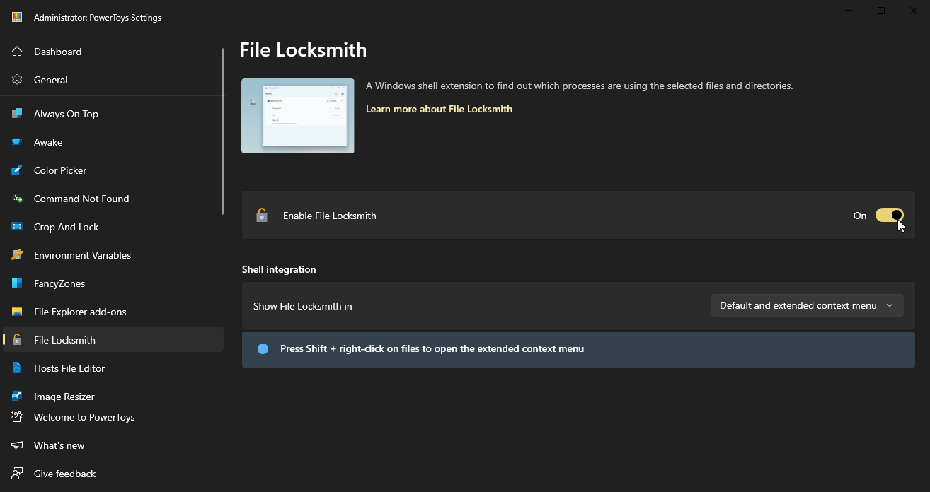 File LockSmith